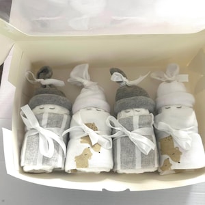 Gray/ White Diaper Babies Gift Set! / Diaper Cakes/ Baby Shower Gift / Baby Gift Basket/ New Baby Gift/ Gender Reveal Gift