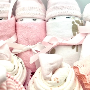 New Baby Gift Set! / Diaper Babies/ Onesie / Diaper Cupcakes/ Teddy ...