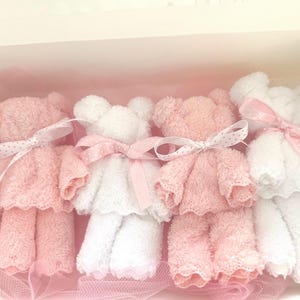 Set babywashandjes: washandjes teddybeer / kraamcadeau