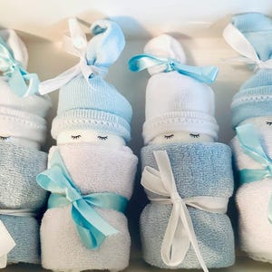 Boy /Baby Blue / White Diaper Babies Gift Set! / Diaper Cakes/ Baby Shower Gift / Baby Gift Basket/ New Baby Gift/ Gender Reveal Gift