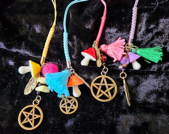 Mushroom Phone Charm | Phone Charm | Kawaii | Cottagecore | Witchy | Colorful | Phone Accessorie | Cute | Handmade | Fairycore