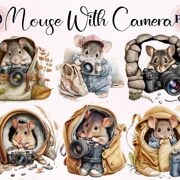 Mickey Camera Clipart - Etsy