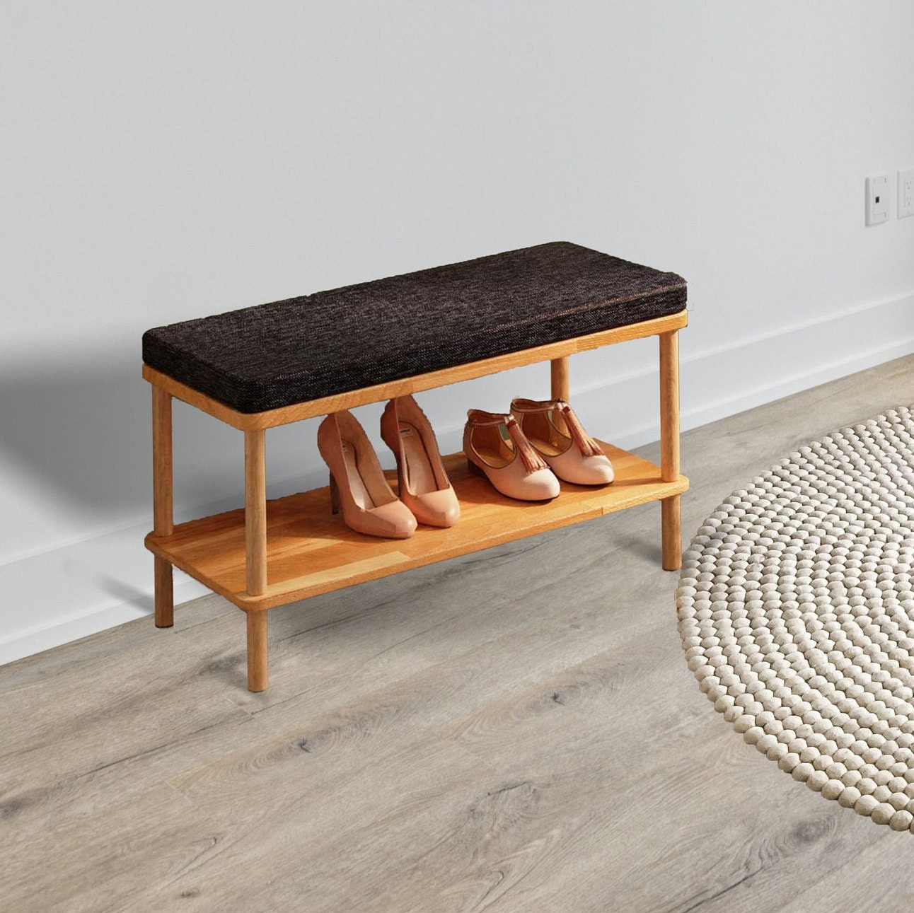 Shoe Storage Bench With Seat - Etsy Australia
