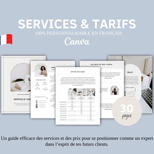 template guide services & prices⎮100% customizable canva pages⎮community manager⎮freelancers⎮virtual assistant⎮social media manager