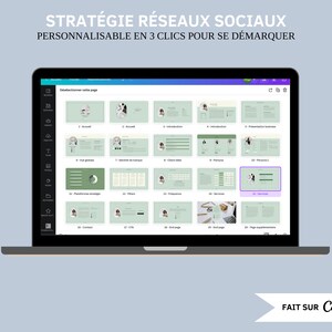 template canva stratégie digitale stratégie de communication réseaux sociauxmodèle stratégie InstagramfreelanceTikTokPinterestfrançais image 3