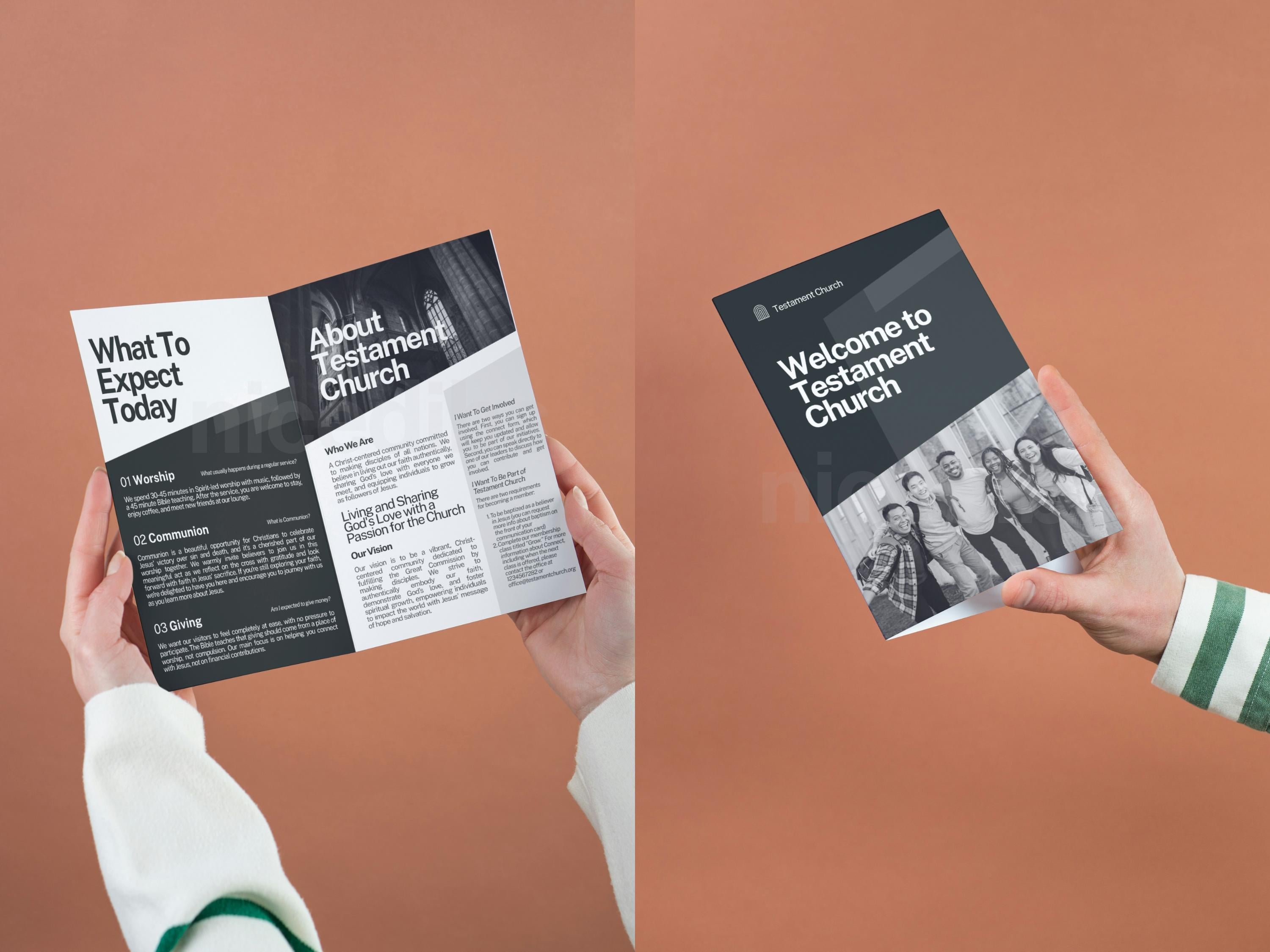 Bulletin Newsletter Examples Church Newsletter Canva Template | Events and Announcements Bulletin ...