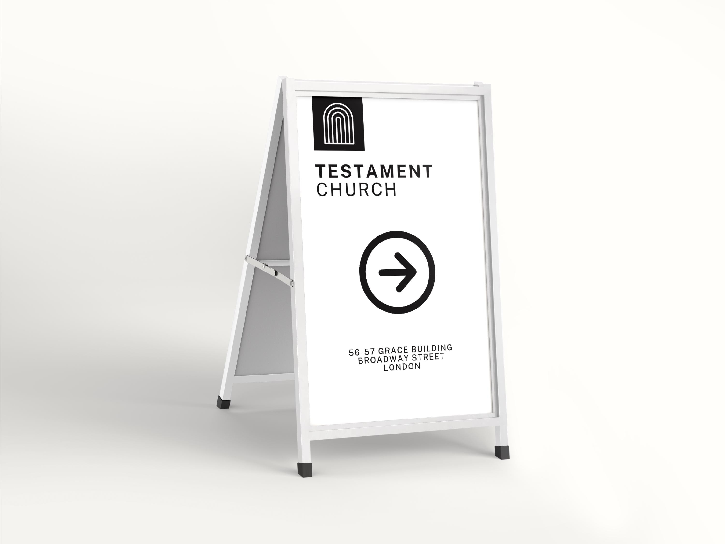 Church A-frame Signs Welcome Parking Signs Template Bundle | Canva ...