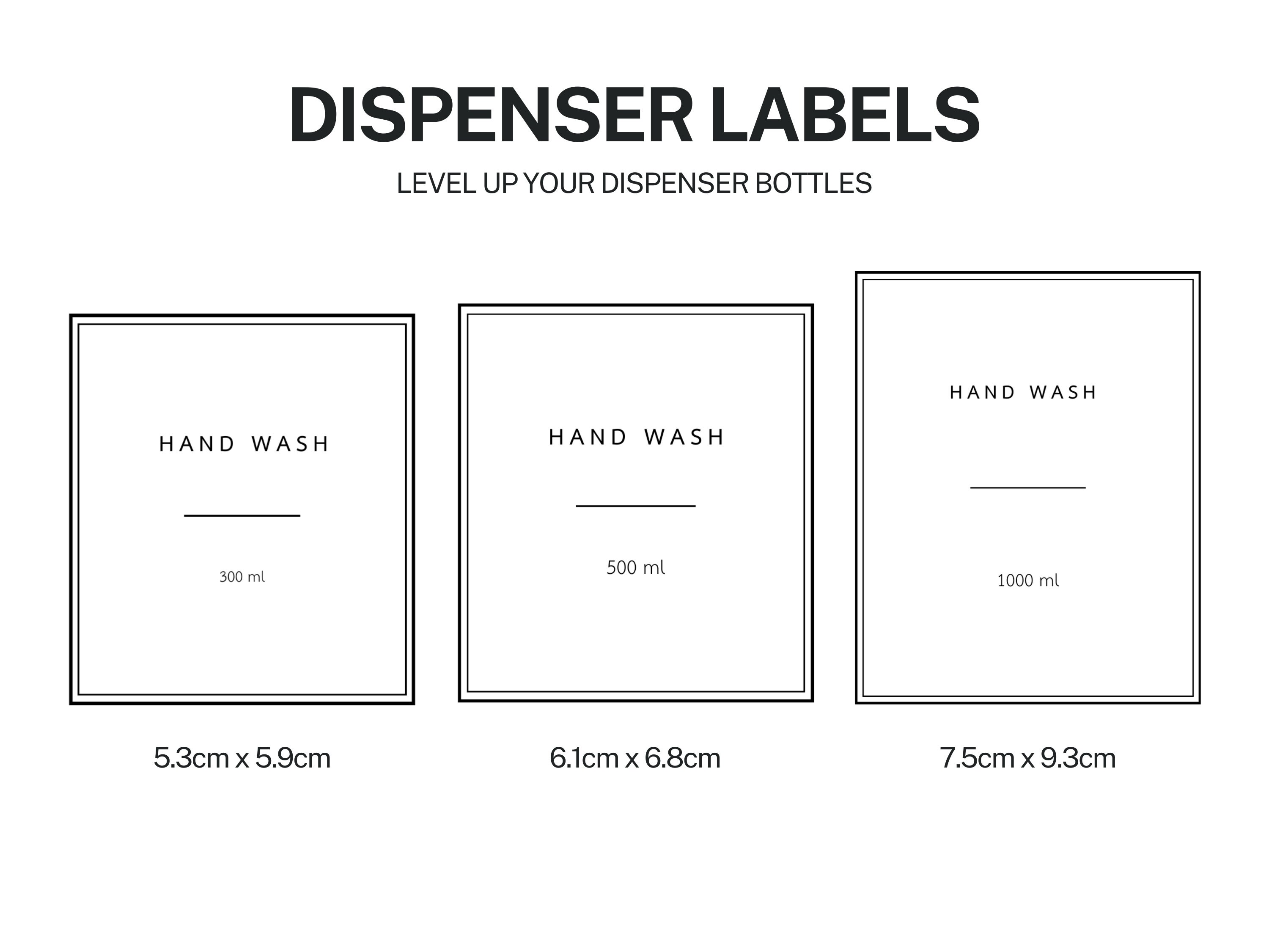 Customizable Dispenser Labels Editable Canva Template Done-for-you ...