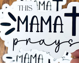 Mama Stickers | Christian Stickers for Mom | Inspirational Stickers | Water bottle Sticker | Laptop Sticker | Journal Sticker