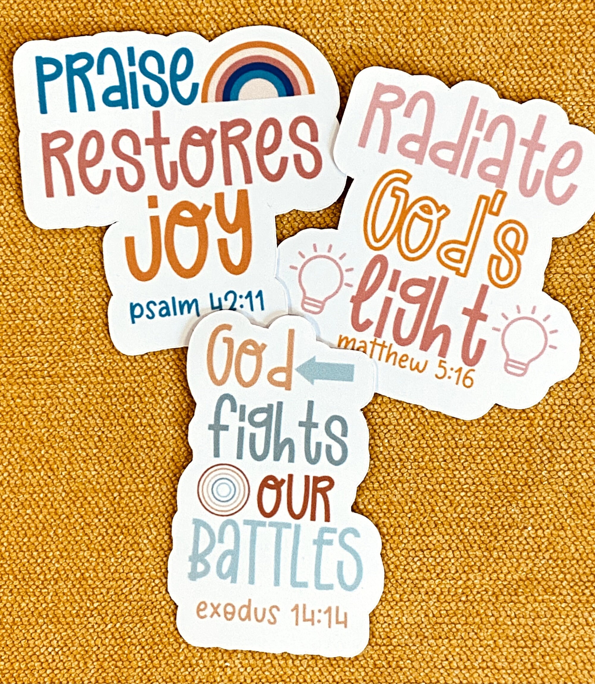 Inspirational Bible Verse Stickers: Waterproof Christian Decals - Etsy