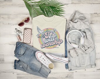 Christian T-Shirt | Inspirational Shirt | Scripture Shirt | Bible Verse Shirt | Women's Clothing | Christian Clothing | 70's Style Tee