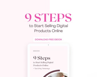 Free Ebook: 9 practical steps to starts selling your digital designs