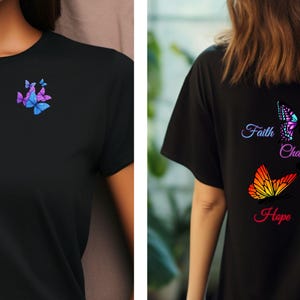 Butterfly Graphic T-Shirt: Women&#39;s Positivity Tee, Self-Growth Gift