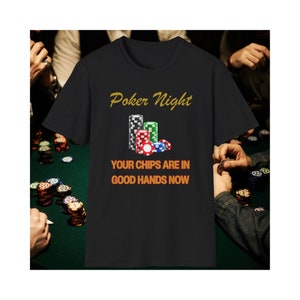 Card Player Gift Poker Night T-Shirt for Dad, Boyfriend, Grandpa and Husband Cool Gift Idea for Card Game Lover