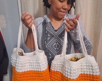 Beaded Candy Corn Bag