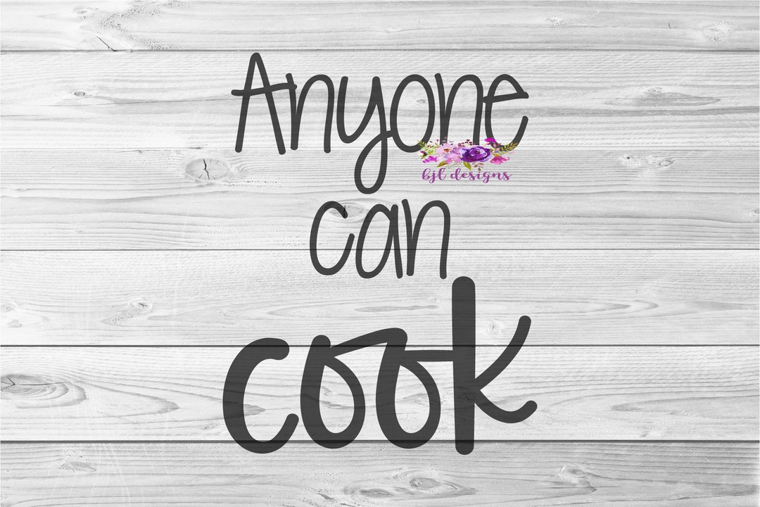 Anyone Can Cook, Ratatouille, Epcot, PNG, Cricut, Silhouette, Digital