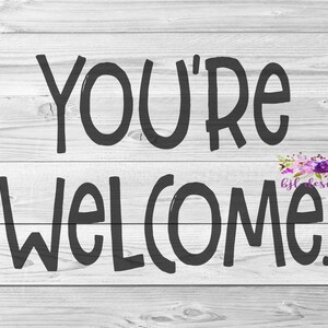 Bienvenue, SVG, PNG, JPG, Cricut, Silhouette, Téléchargement numérique