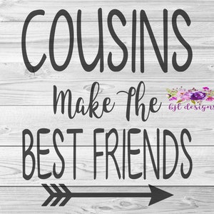 Primos são os melhores amigos, SVG, PNG, JPG, Cricut, Silhouette, Digital Download