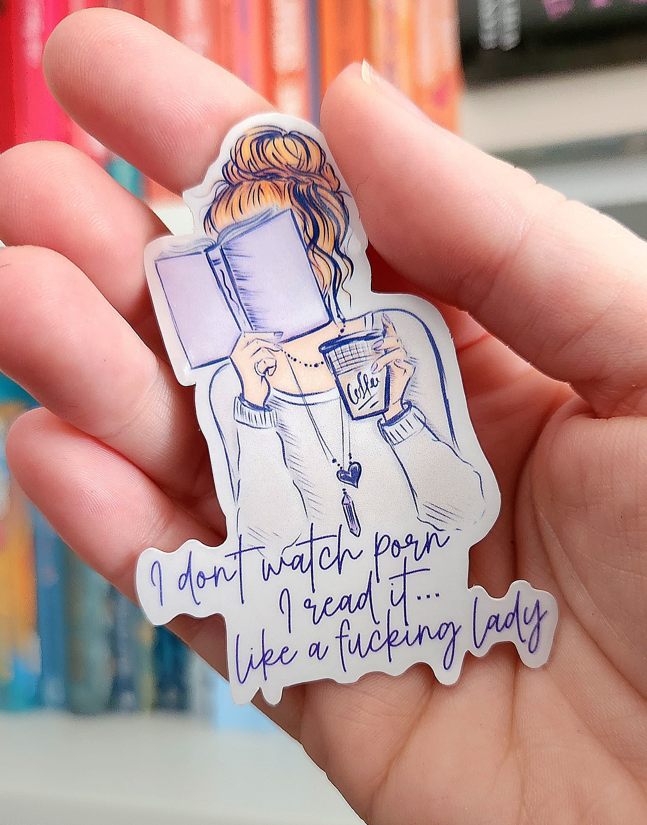 I Dont Watch Porn , I Read It - Bookish Stickers  Booktok  Book Addict   Funny Sticker  Reader  Water Resistant | Bookish Gifts | Smut - Etsy UK