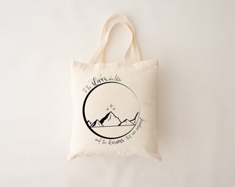 To The Stars tote, ACOTAR inspired | readers tote | bookish | fantasy | quote