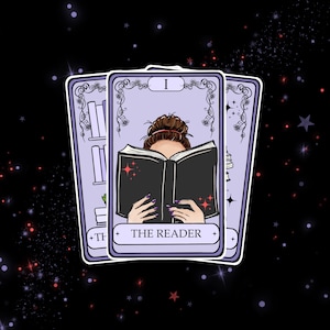 Bookish themed tarot cards - bookish sticker pack / booktok / book addict / whimsy / reader / water resistant | bookish gifts