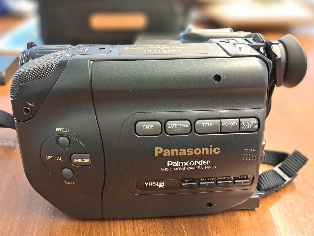 Panasonic Palmcorder Vhsc Movie Camera NVS6 Camcorder Etsy