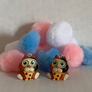 Disney Pixar Inspired Upcycled | Mittens Joe Gardner Soul | Figure Whimsical Dangle Earrings