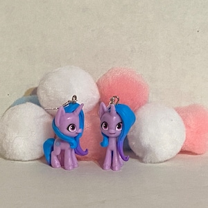 MLP Inspired Upcycled | My Little Pony| A New Generation | Figure Dangle Silver Earrings