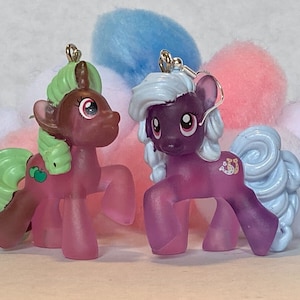 MLP Geïnspireerd Upcycled | Eenhoorn en aardepony | Mijn kleine pony | Figuur Dangle zilveren oorbellen