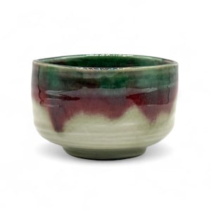Japanese Handcrafted Toho Shinsa Green Handcrafted Matcha Chawan 美濃焼 - Japanese Matcha Bowl