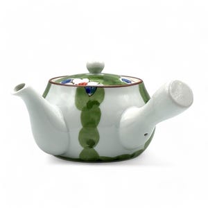 Japanese Imari Hana Green Arita-yaki Kyusu 有田焼 - Japanese Teapot