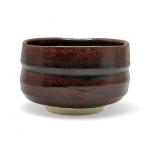 Japanese Akaraku Red Mino-yaki Handcrafted Chawan 美濃焼 - Japanese Matcha Bowl
