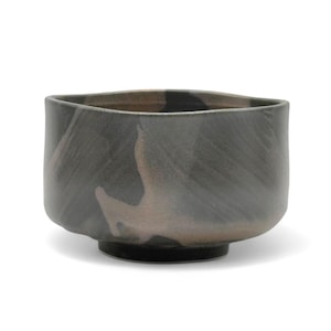 Japanese Tataki Brown Mino-yaki Handcrafted Matcha Chawan 美濃焼 - Japanese Matcha Bowl