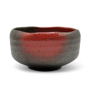 Japanese Akabuki Tenmoku Red Mino-yaki Handcrafted Matcha Chawan 美濃焼 - Japanese Matcha Bowl