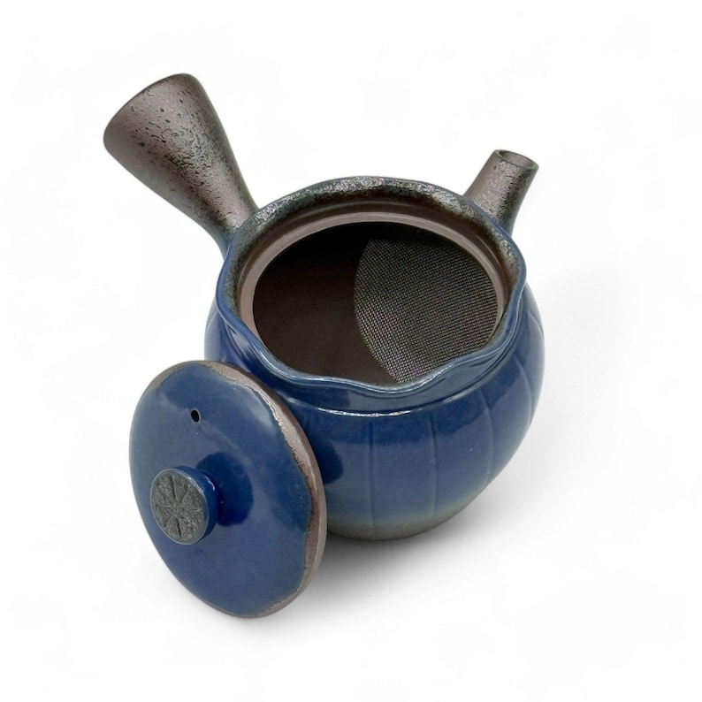 Japanese Maruyoshi Toki Blue Banko-yaki Kyusu - Thumbnail 5