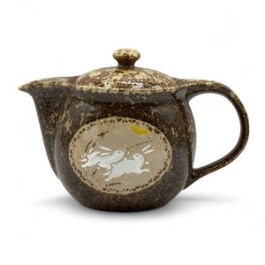 Kyo Usagi Brown Mino-yaki Kyusu 美濃焼 - Japanese Teapot