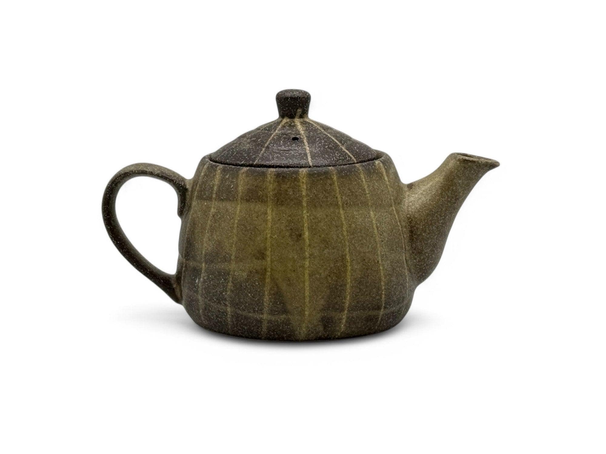 Japanese Handcrafted Iga Ash Brown Kyusu 常滑焼 - Japanese Teapot - Inoue Tea