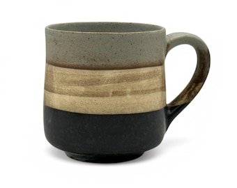 Japanese Handcrafted Sephia Gray Mug- Japanese Tea Mug 伸光窯 - Inoue Tea