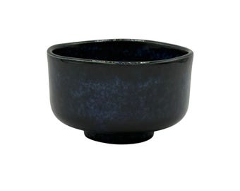 Kaiyu Blue Mino-yaki Chawan - Japanese Mini Matcha Bowl