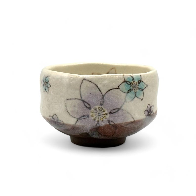 Inoue Tea Keiko Hana Mino-yaki Matcha Chawan - Thumbnail 3