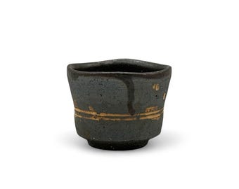 Izayoi Brown Shigaraki-yaki Yunomi 信楽焼 - Taza de té japonesa