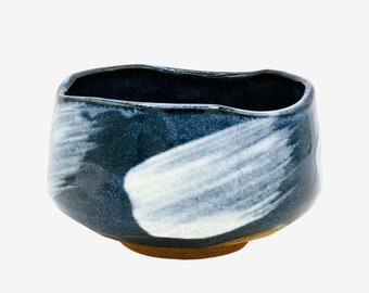 Japanese Handcrafted Ceramic Seiyu Hagi Blue Matcha Chawan Green Tea Bowl - Inoue Tea