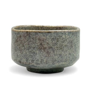 Japanese Oboro Gray Mino-yaki Handcrafted Matcha Chawan 美濃焼 - Japanese Matcha Bowl