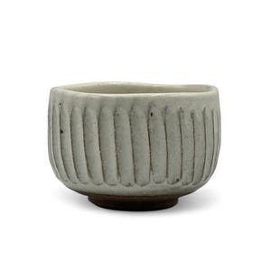 Japanese Sogime White Mino-yaki Handcrafted Chawan 美濃焼 - Japanese Mini Matcha Bowl
