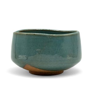 Japanese Takoizu Blue Mino-yaki Handcrafted Matcha Chawan 美濃焼 - Japanese Matcha Bowl