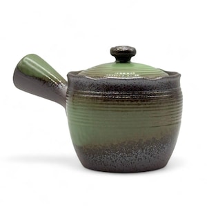 Japanese Tochi Green Banko-yaki Kyusu 萬古焼 - Japanese Teapot