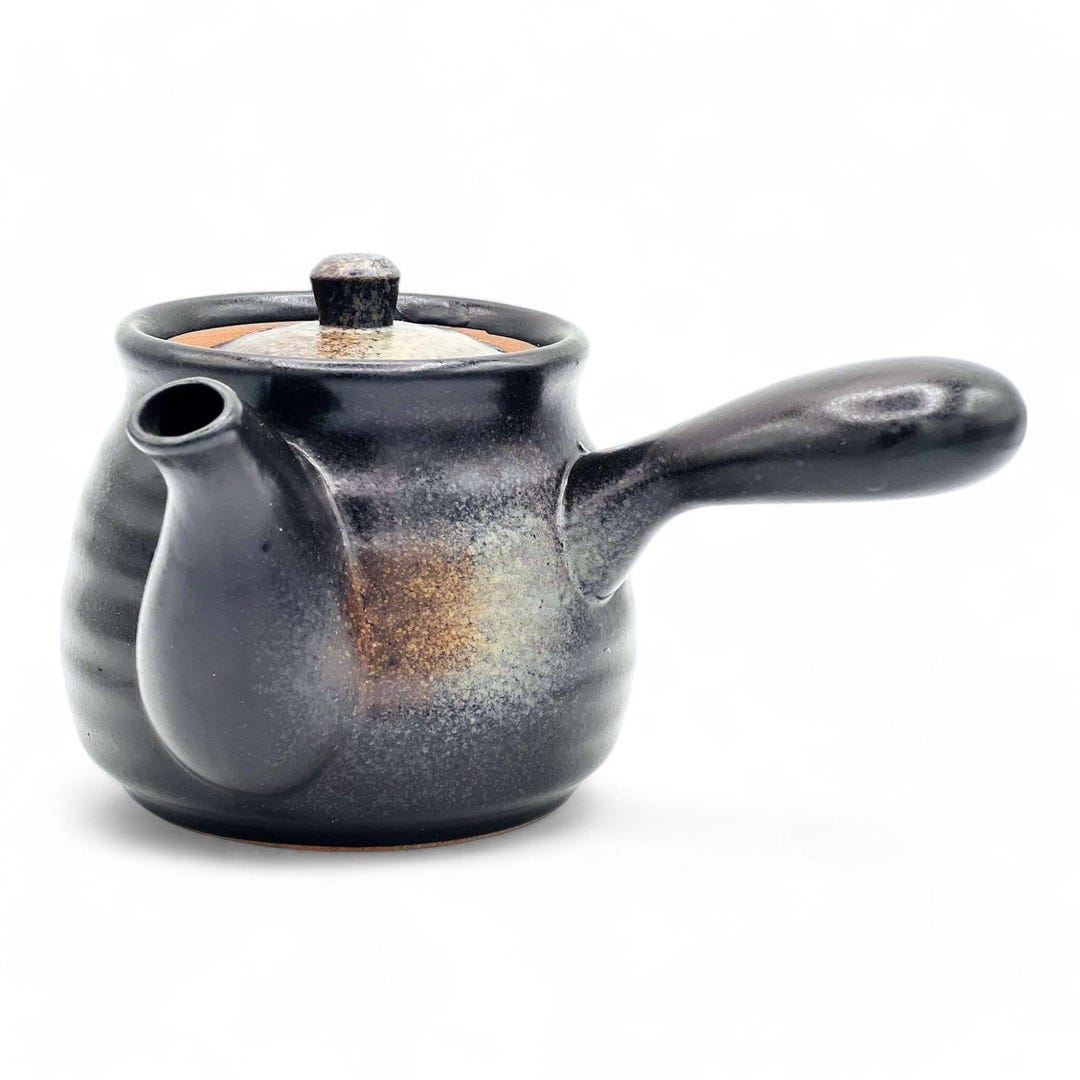 Kuro Bizen Black Tokoname-yaki Kyusu - Japanese Teapot - Etsy