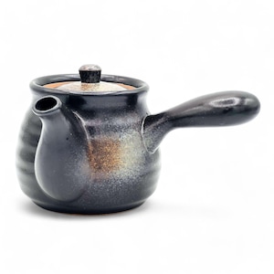 Kuro Bizen Black Tokoname-yaki Kyusu - Japanese Teapot