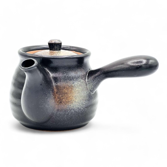 Kuro Bizen Black Tokoname-yaki Kyusu - Japanese Teapot - Etsy
