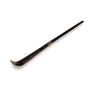Cuchara de matcha de bambú negro al estilo japonés - Chashaku japonés - Té Inoue